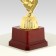 Cup "2nd place", award figure, gold, plastic stand, 16.8 × 6.2 × 6.4 cm.