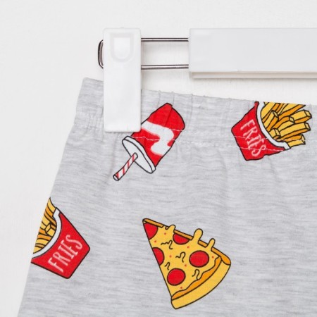 Female pajamas (T -shirt and shorts) KAFTAN PIZZA p. 40-42, gray-10