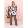 Female blouse, size 54, blue color