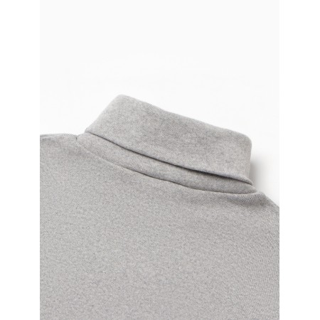 Turtleneck children's minku, color gray-melange, height 134 cm-1