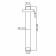 Built-in upper outline for the shower Wasserkraft A233, brass, PVD opening, glossy gold