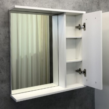 Mirror Comforty Moden M-60 for a bathroom, white matte color