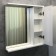 Mirror Comforty Moden M-60 for a bathroom, white matte color