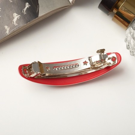 Halfish hair clip "Charlize" abstraction, 9 cm, mix-2