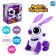 Robot Rabbit "Petelaz" IQ Bot, interactive: with a recording of sounds, reacts to pops, sound, light, batteries, pink