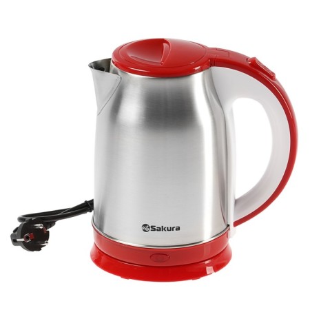 Electric kettle Sakura SA-2147R, metal, 1.8 l, 1800 watts, red