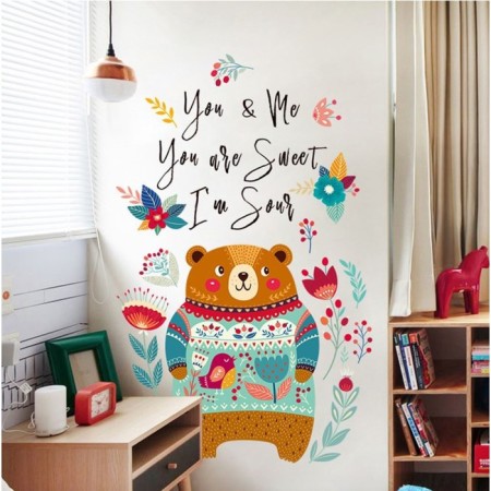 Interior plastic sticker "Trunk in an elegant sweater" 60x90 cm