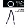 Stop Salmo Rubber Cylinder Stops, size XL, 10 pcs.
