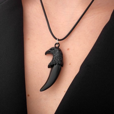 Unisex Claw Claw Sokol, black color on a black lace, 45 cm-3