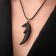 Unisex Claw Claw Sokol, black color on a black lace, 45 cm