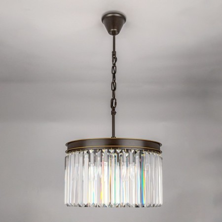 Suspended lamp Citilux "Martin" CL332081, 40x40x125 cm, 8x60W, E14, Black Color Black-14