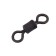 The Namazu Pro Rolling Ribbed Swivel, Brass, Carbon, Test-110 kg, packaging 5 pcs.
