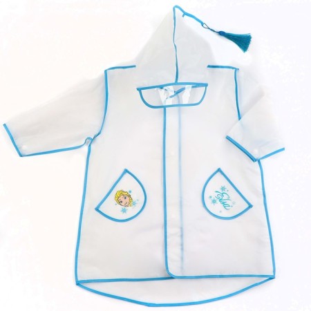 Children's raincoat, size l, 110-120 cm, cold heart-1