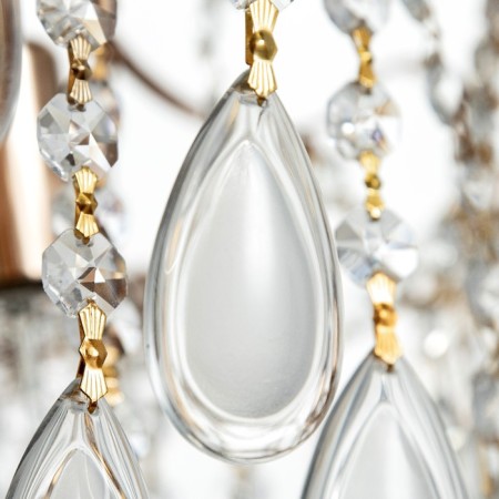 Polina chandelier 8x60W E14 gold 60x60x41cm SVK-11