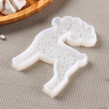 Silicone Mold "Deer", 11 × 7.5 cm, transparent color-2