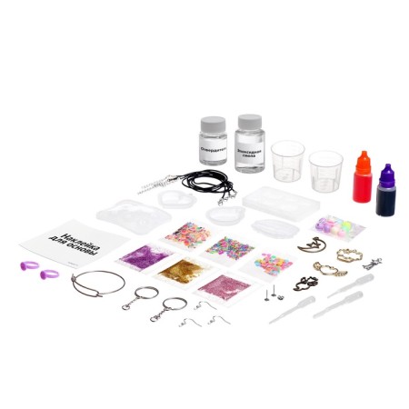 A set of experiments "Advent Calendar", for 12 days, epoxy resin, for girls-26
