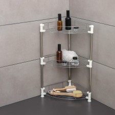 Thosehole tabletop 3-sectional, 38.5 × 27.5 × 54.5 cm, color chromium