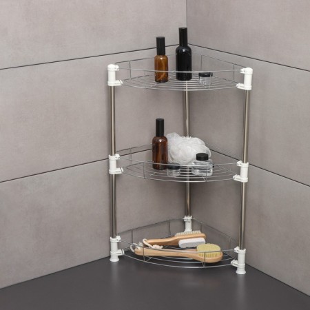 Thosehole tabletop 3-sectional, 38.5 × 27.5 × 54.5 cm, color chromium