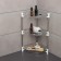 Thosehole tabletop 3-sectional, 38.5 × 27.5 × 54.5 cm, color chromium