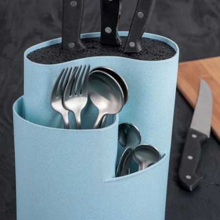 Stand for knives and cutlery "Tenderness", 18 × 11 cm, blue color-3