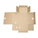 Archive folder with ties, microhofrocardon, 150mm, brown, up to 1400l