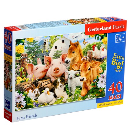 Maxi-Pazle "Friends on the farm", 40 elements