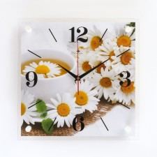 Wall clock: flowers, 