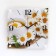 Wall clock: flowers, "chamomile tea", 35x35 cm
