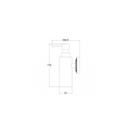 Bronze de Luxe K25027 liquid soap dispenser, suspended, bronze-1