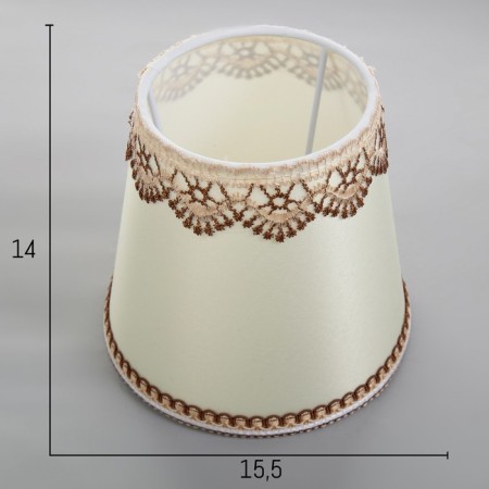 Bra "Deborah" 1x40W E14 Patinated gold 20x15x33.5 cm.-4