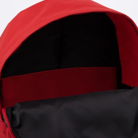 Young backpack from the textiles with lightning, 1 pocket, textura, red color-4