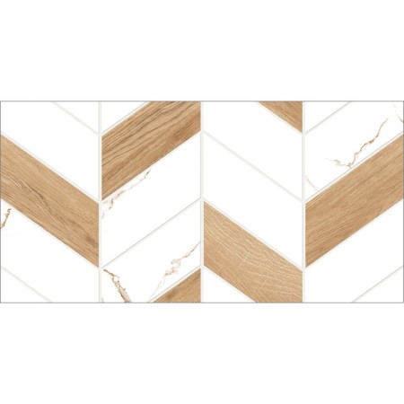 Tiles Facing Geometry Marmaris GT White, GT128VG 50x25-2