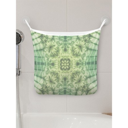 Organizer in a bathtub on the suction cups "wavy hallucination", for storing toys and trifles, size 33x39 cm