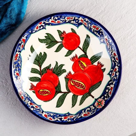 Ligan Rishtan ceramics "Grenat", 33 cm, deep-1