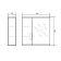 Cabinet-mirror modern left 70 15 cm x 70 cm x 70 cm