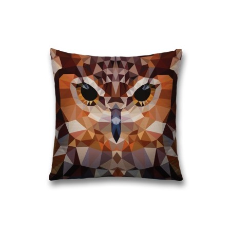 Pillowess decorative "Stained owl", on a zipper, size 45x45 cm