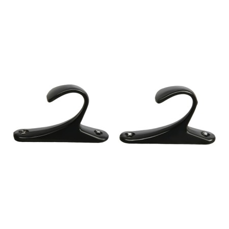 Hook for curtains KS101 CAPPIO, one -rod, black color, 2 pcs-3
