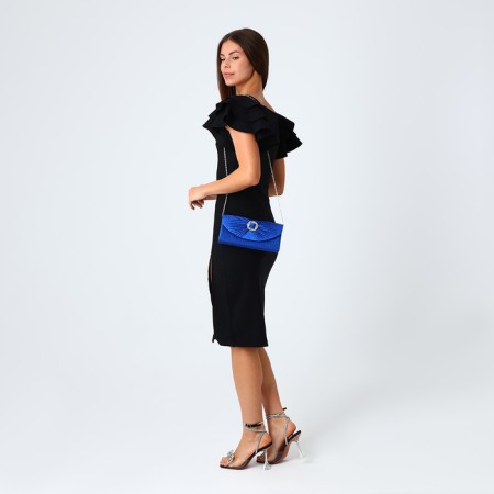 Female bag on a magnet, blue color-5