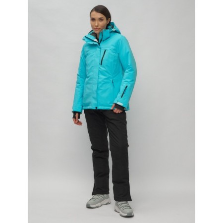 Ski suit female, size 44, blue color-30