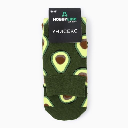 Women's socks "avocado", turquoise color, size 36-43-2