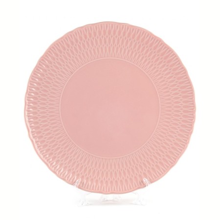 Plate flat Cmielow Sofia "pink glaze", d = 28 cm