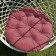 Billy swing pillow, diameter 60 cm, raspberry color