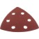 Triangle grinding bison 35583-180, perforated, P180, 93 x 93 x 93 mm, 5 pcs.