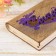 Wooden envelope "Gratitude" gold, purple, 17 x 8.5 x 2 cm