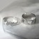 A set of rings 2 pieces of “non -membranous” tenderness, color silver, dimensionless