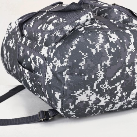Tourist backpack, 55 liters, cord department, 4 outer pockets, ZFTS, gray/camouflage color-5