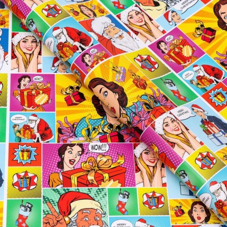 Glossy packaging paper "Pop-Art Gifts", 70 x 100 cm-1