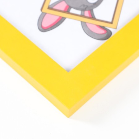 Photo frame MDF 10x15 cm, No. 6 Yellow (plastic screen)-2