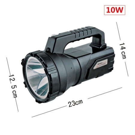 Flight battery flashlight, 10 W, 5000 mAh, LED, 3 modes, 12.5 x 23 x 14 cm-1