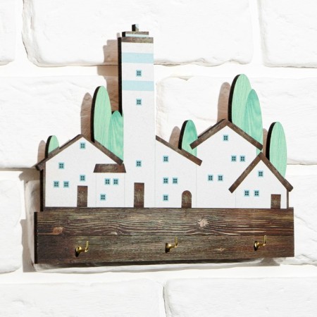 The keybox wall -mounted "houses", 22 x 17.2 cm.-1
